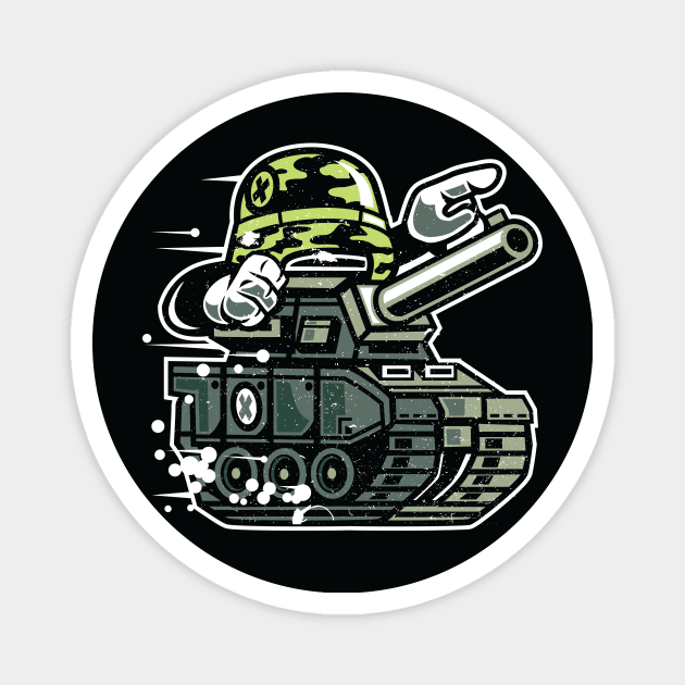 Main Battle Tank Magnet by LineXpressions